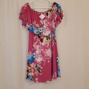 Off the shoulder floral dress